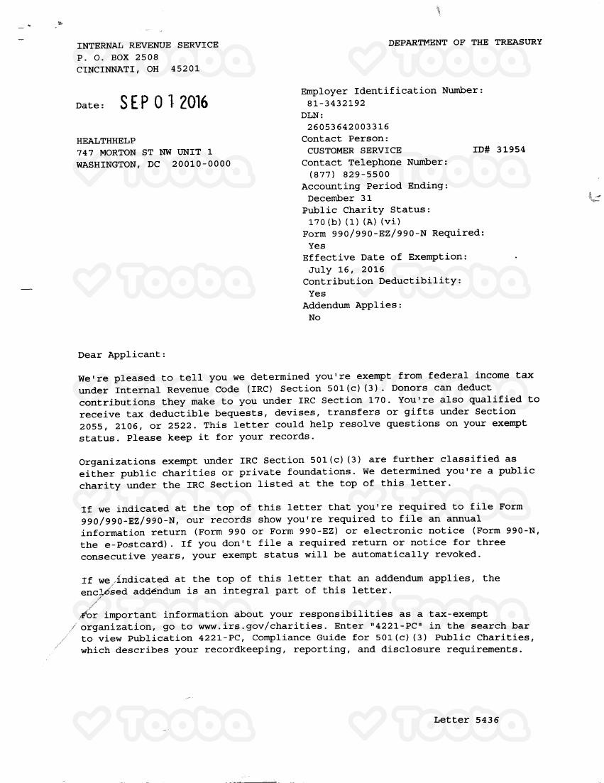 Certificate_of_registration_HealthHelp.pdf, Health & Help, page 1