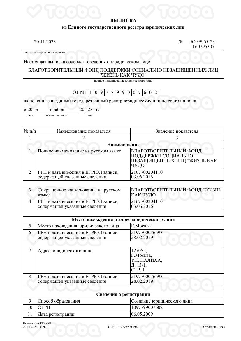 Vipiska_EGRUL.pdf, Jizn kak chudo, page 1