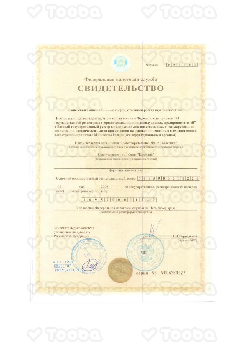 svidetelstvo_egryul_155.pdf, Bereginya, page 1