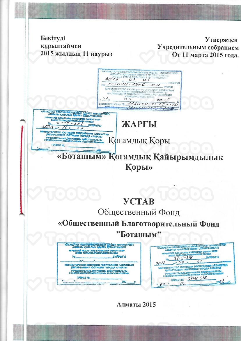 Устав_Боташым.pdf фонда «Боташым», страница 1