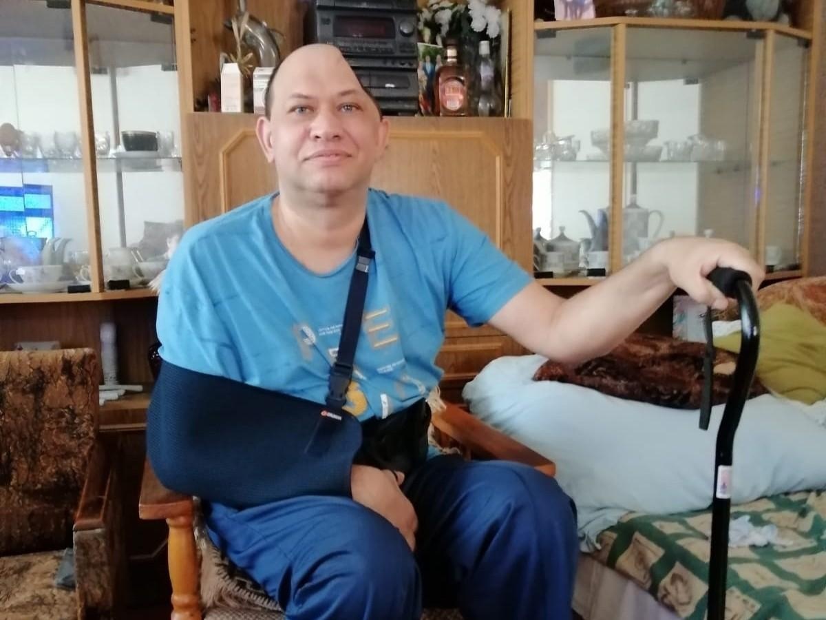 Alexander needs rehabilitation after a stroke to speak