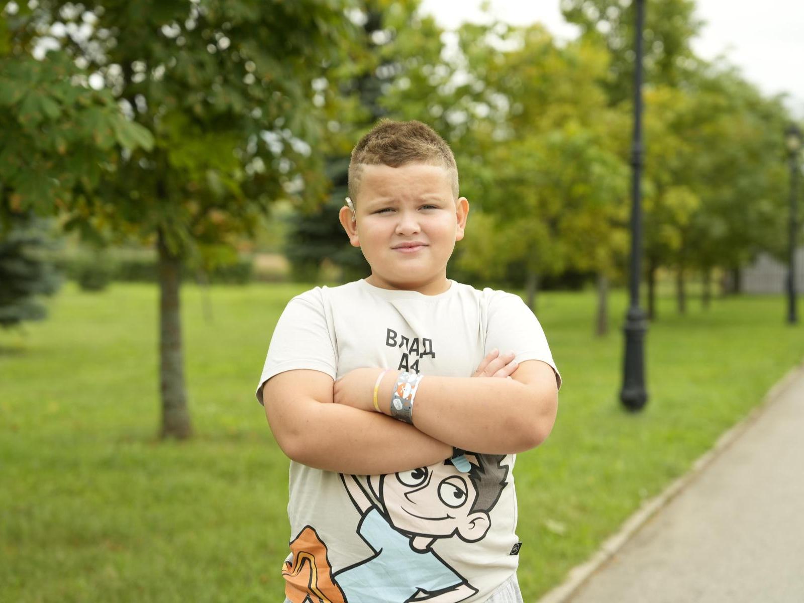 Danu has a severe hearing loss and needs a super-powerful hearing aid.
