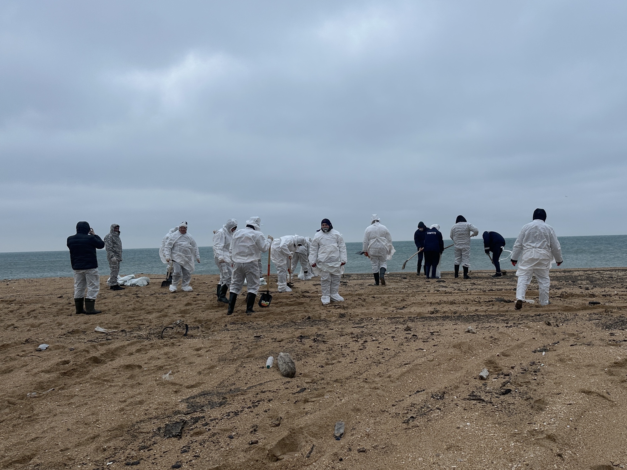 Необходимо питание для волонтеров, очищающих Черноморское побережье от мазута!