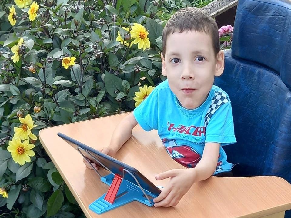 A boy with muscular dystrophy needs a wheelchair