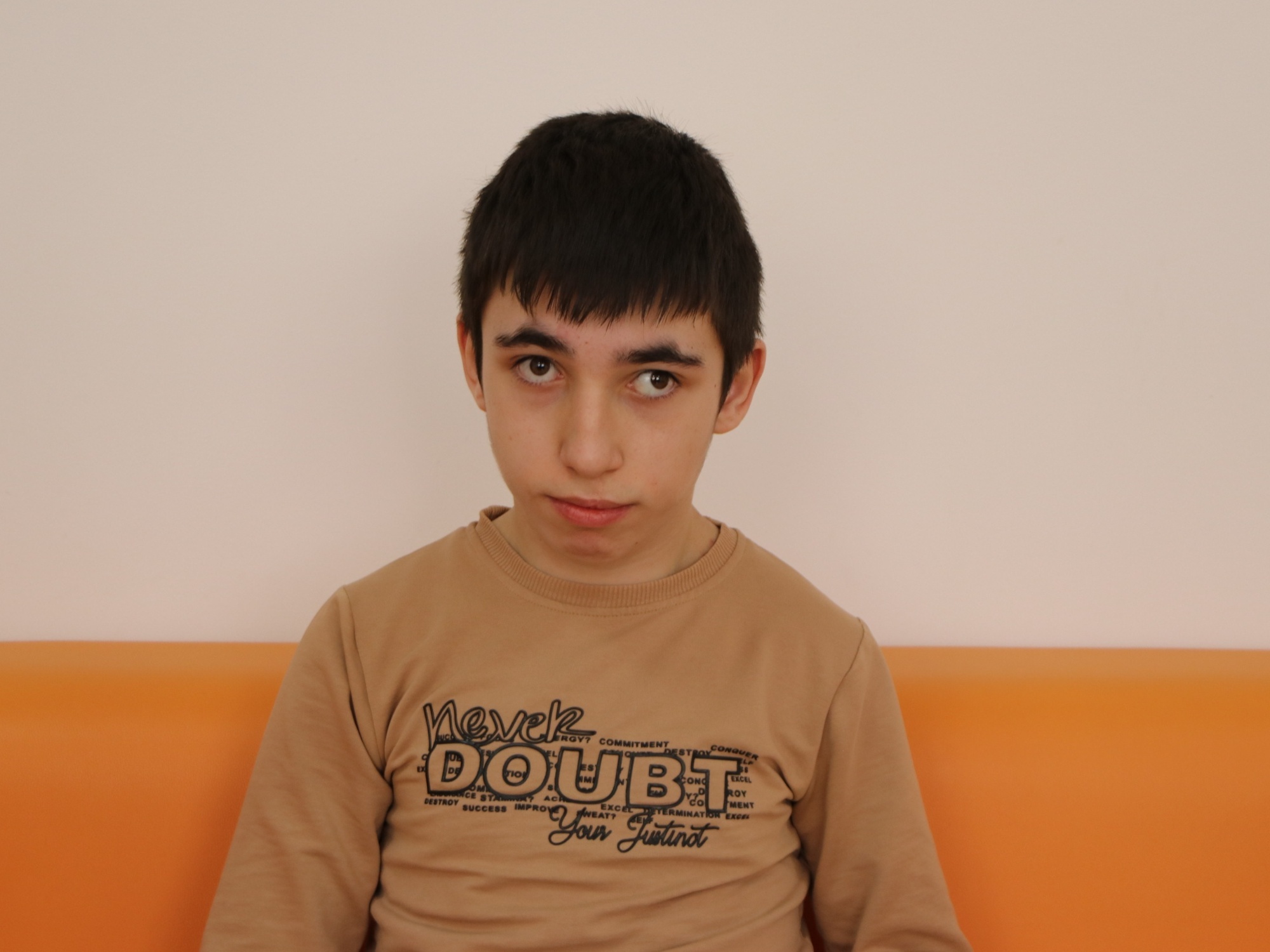 Mikhail has a serious illness and needs to continue rehabilitation to learn to walk