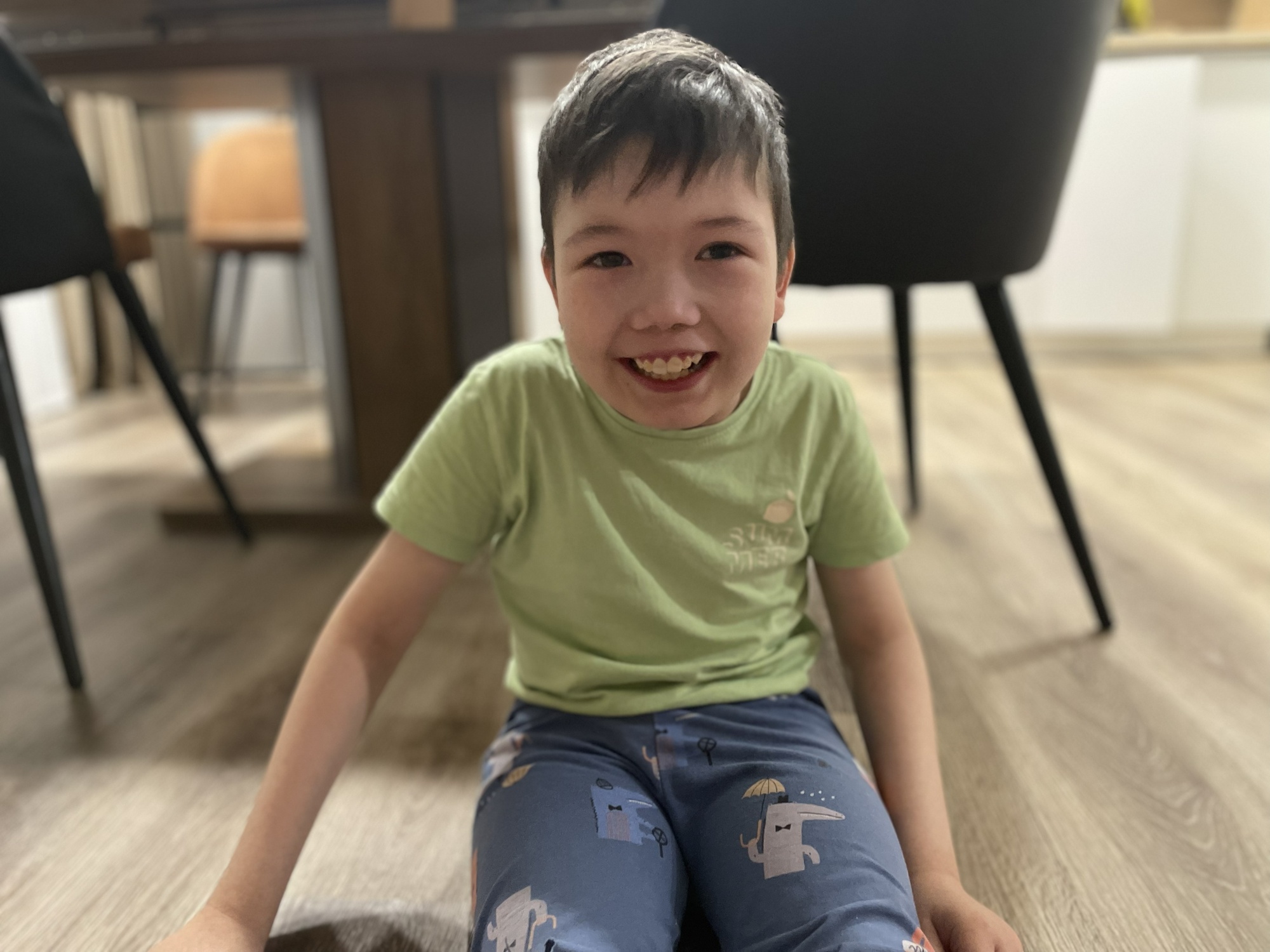 Samir, who has cerebral palsy, needs a special exercise bike