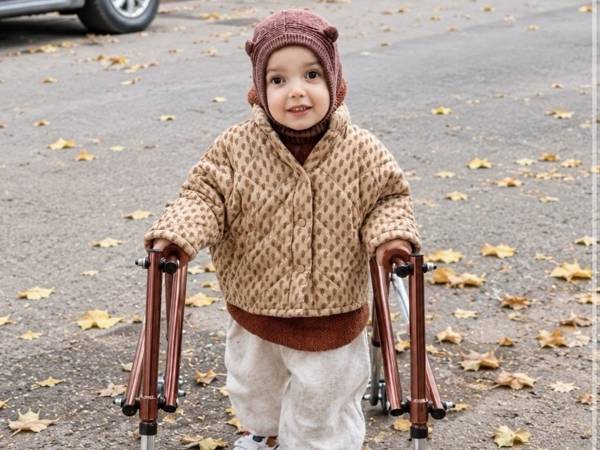 Safiya has cerebral palsy, spastic tetraparesis. She needs rehabilitation!