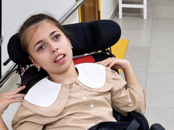 Maryam has cerebral palsy, spastic tetraparesis. She needs rehabilitation!