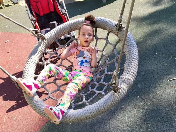 Katya needs a special wheelchair