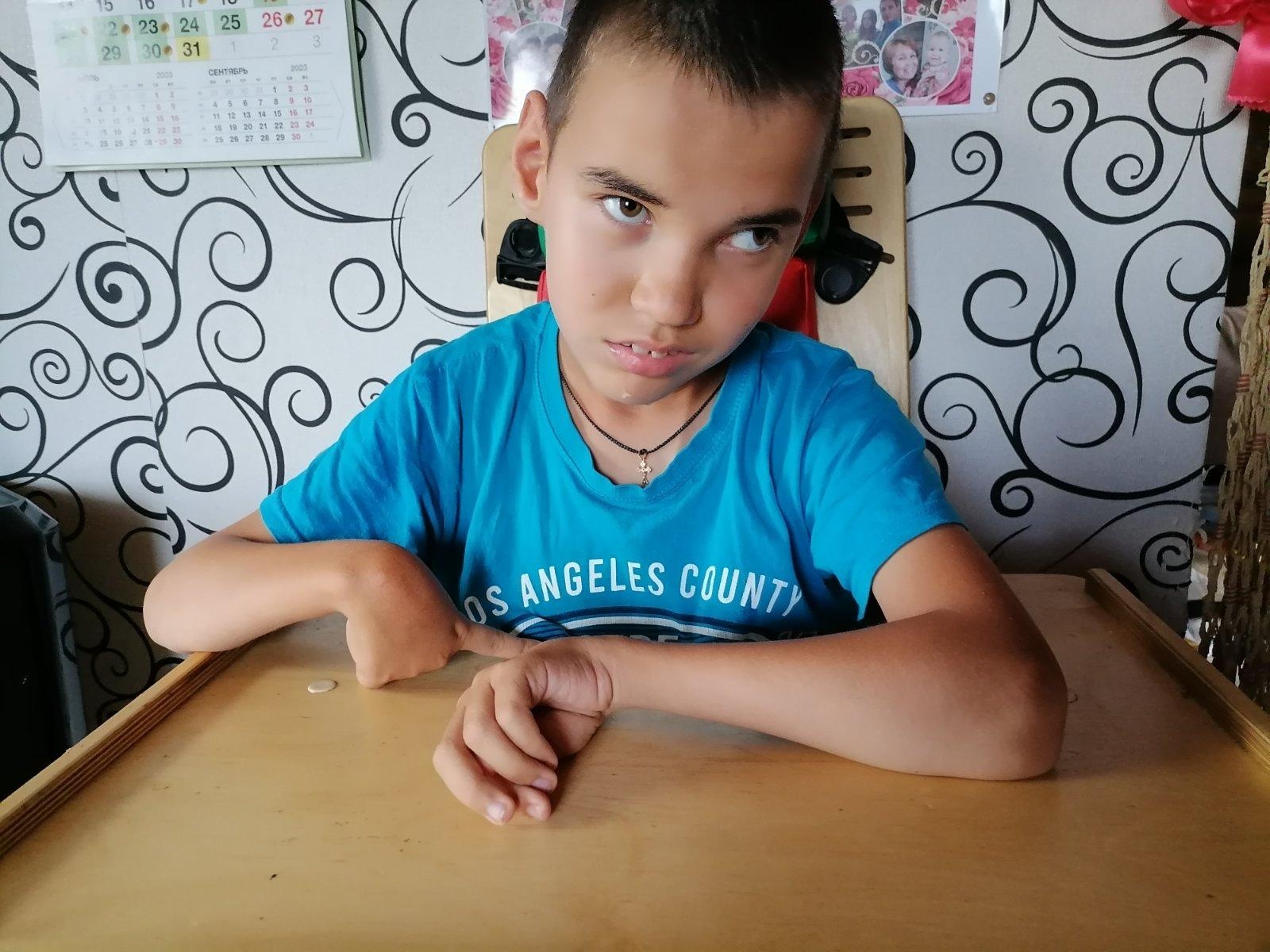 Vladislav needs a stroller to move around and explore the world!