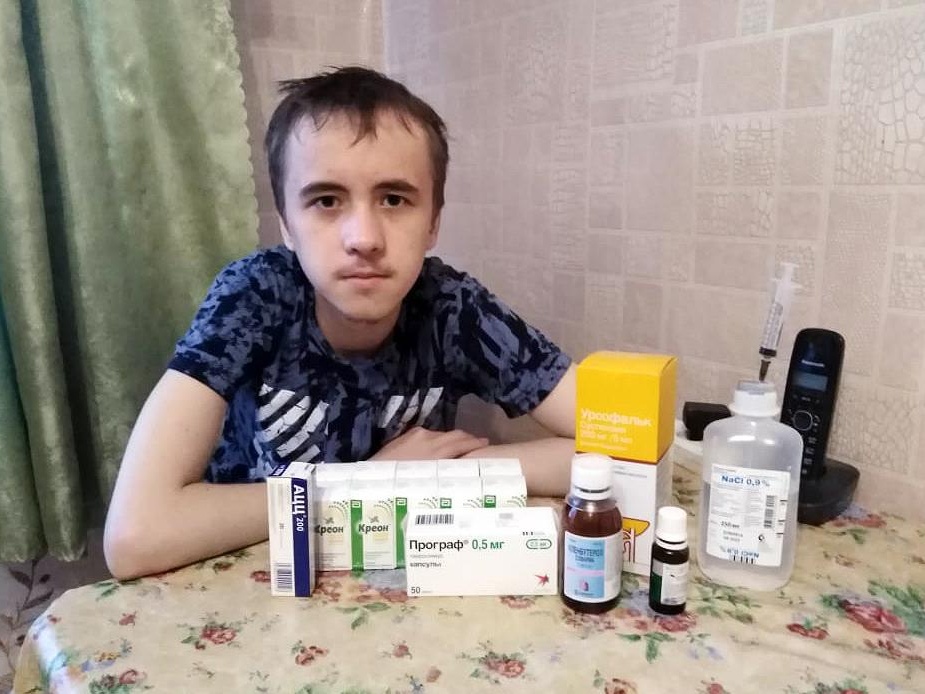 Oleg cannot breathe without a special device