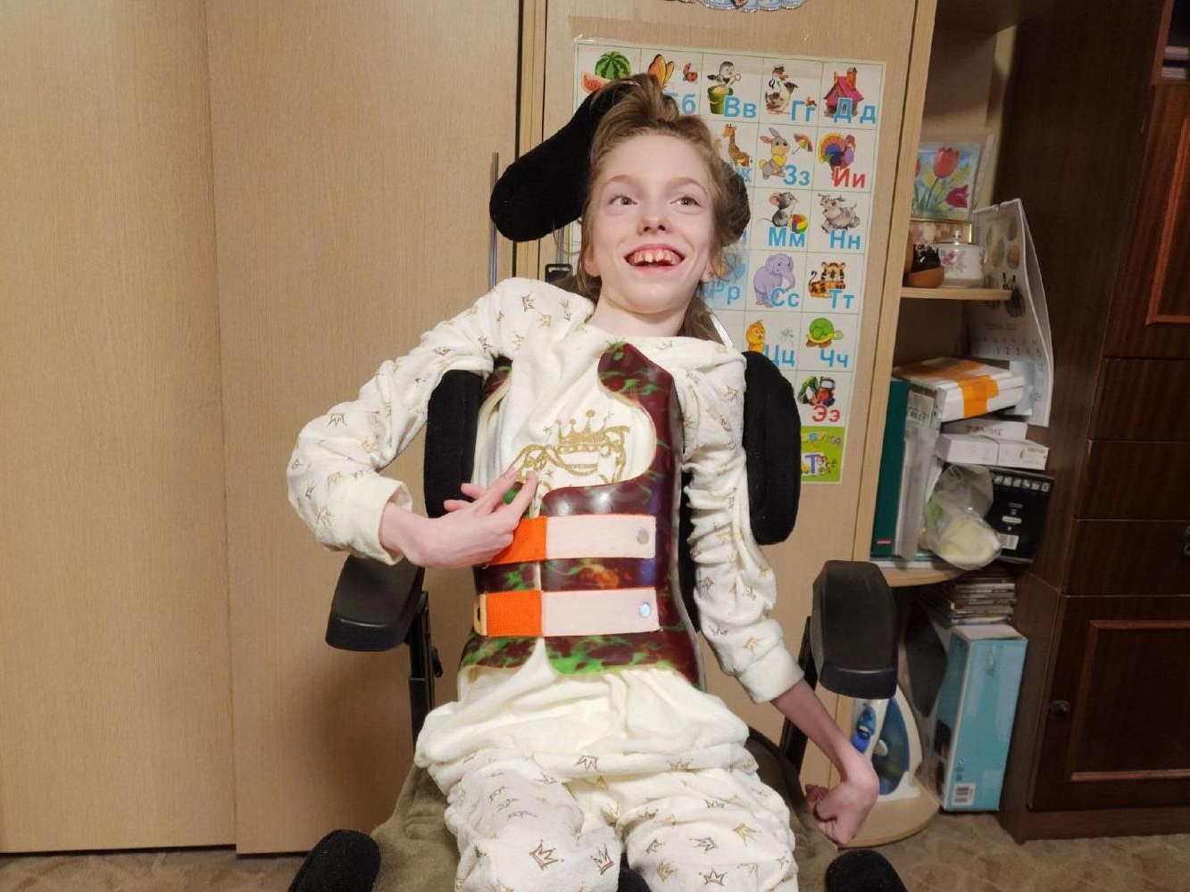 Children with cerebral palsy need personal hygiene items