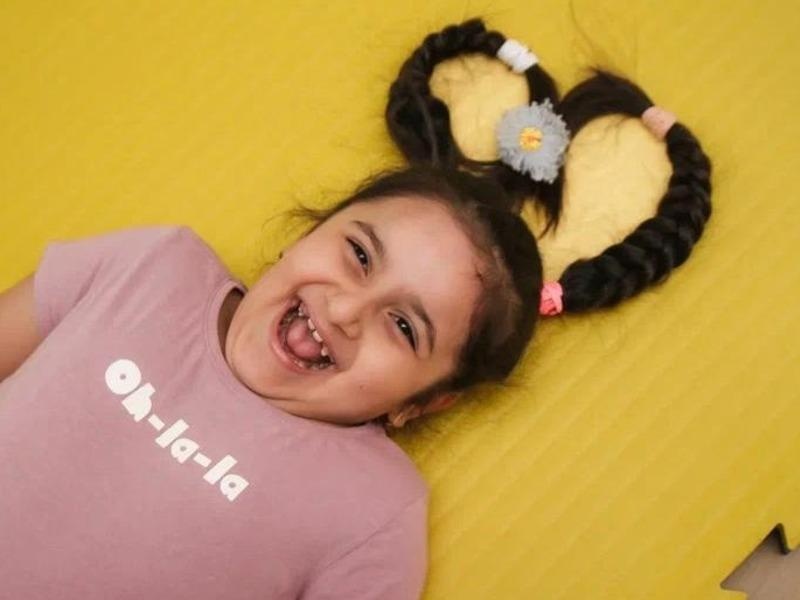 Yasmina has cerebral palsy and needs rehabilitation