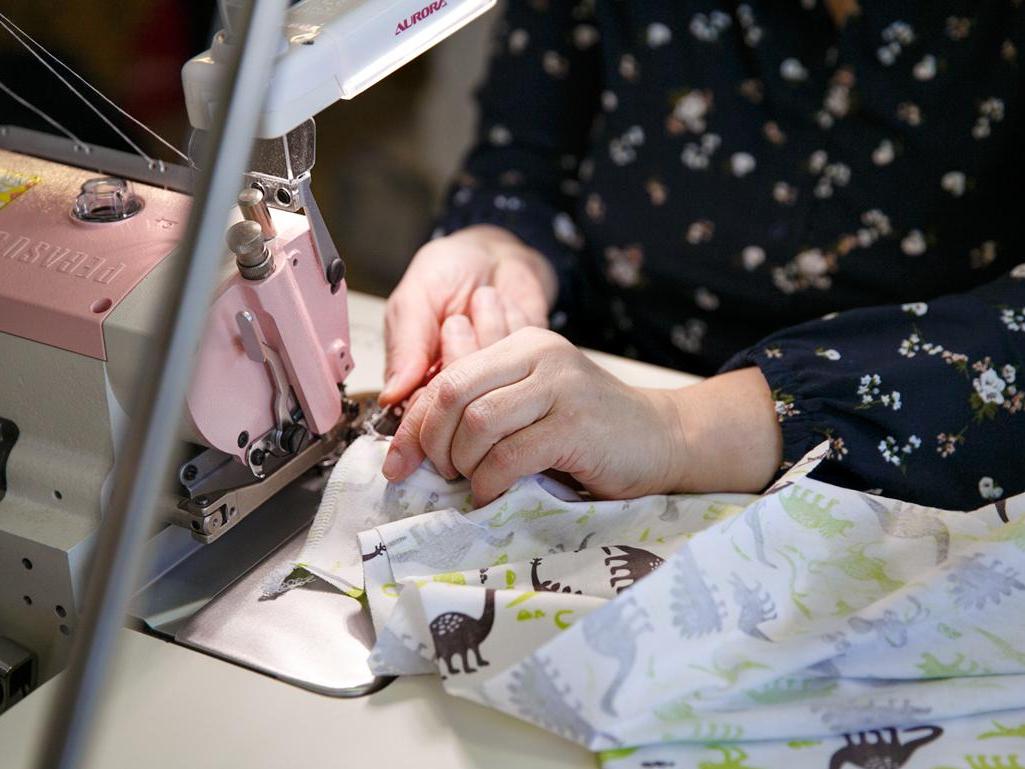 The sewing workshop is an opportunity for women with children who are in difficult life situations to get a job