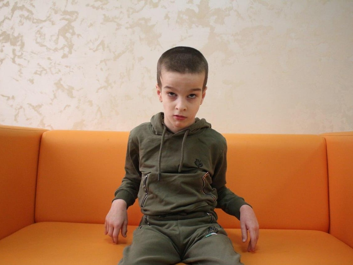 Akhmed has cerebral palsy. He needs a rehabilitation course to restore his motor functions!