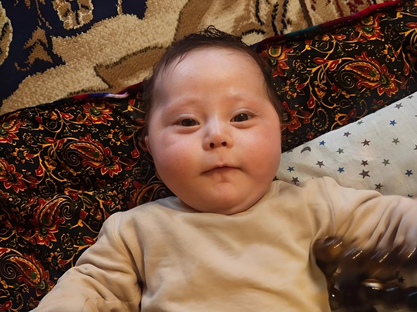 Echson is at risk of an unknown disease. The baby needs help to pay for genetic test.