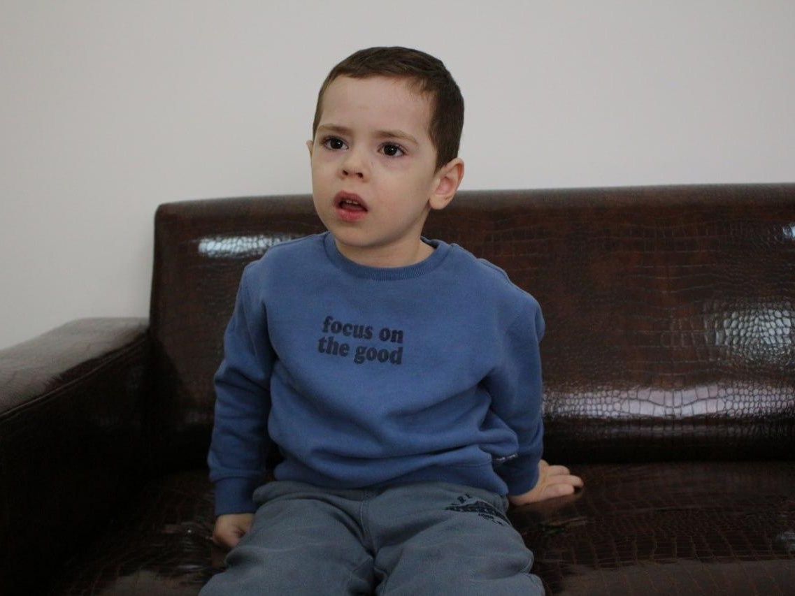 Muhammad has Cerebral Palsy. He needs rehabilitation to overcome his developmental delay!