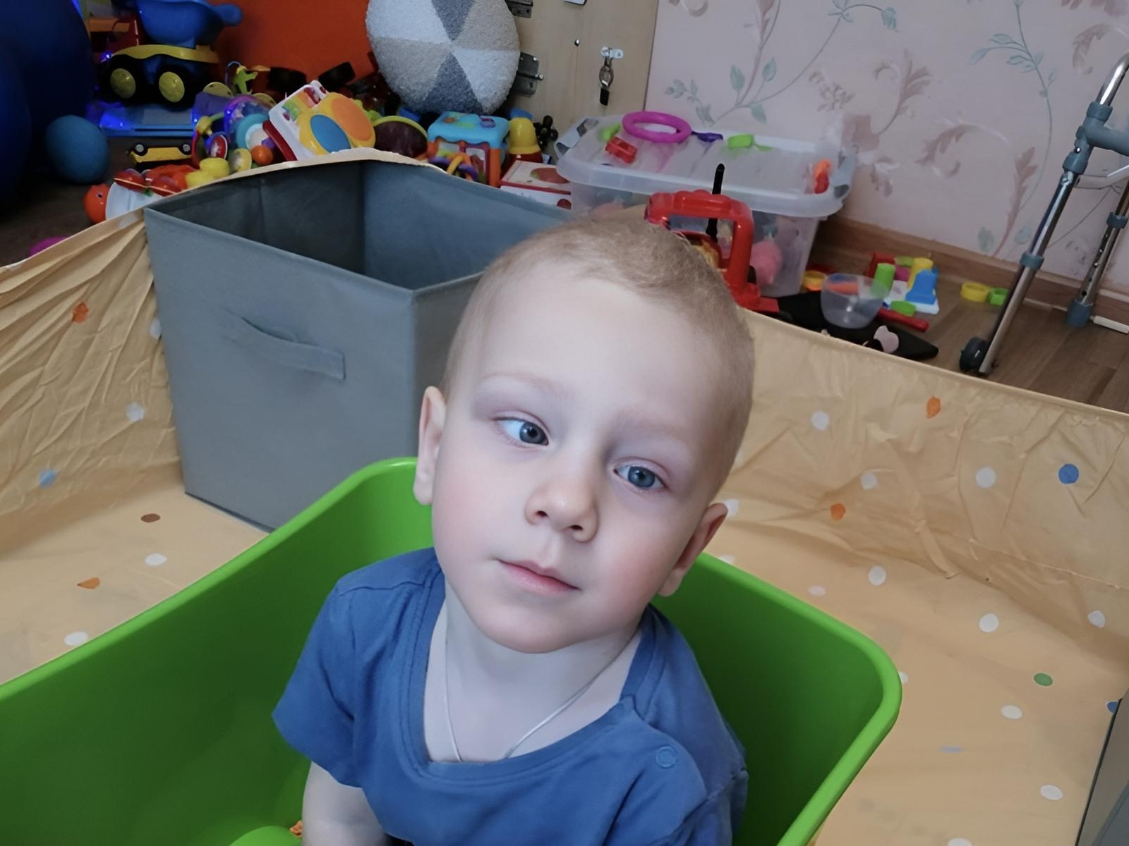 Styopa has cerebral palsy - let’s help the baby get rid of strabismus!