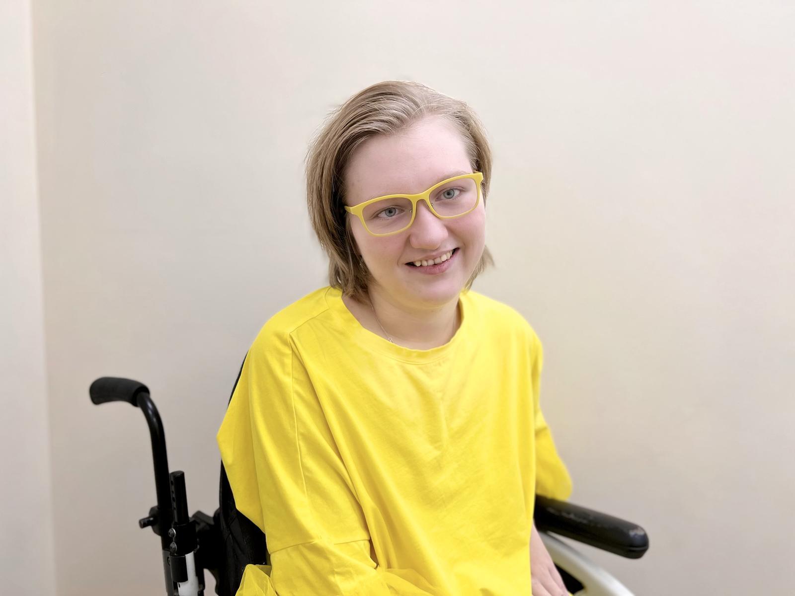Arina has cerebral palsy, she needs rehabilitation.