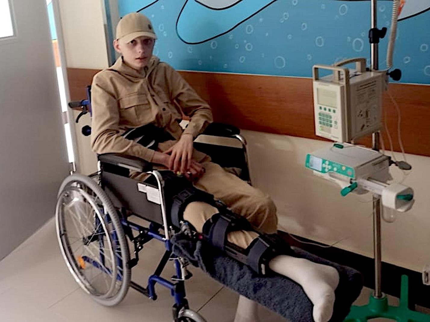 Abdull is battling a tumor on his femur – he needs special transport to get home after treatment
