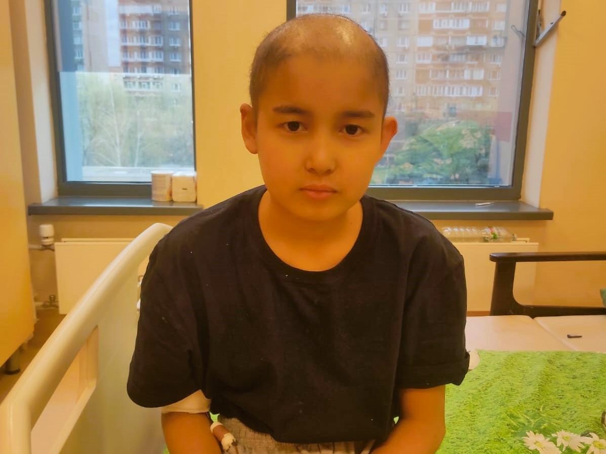 Bakhtiyoru has nasopharyngeal cancer and needs treatment.