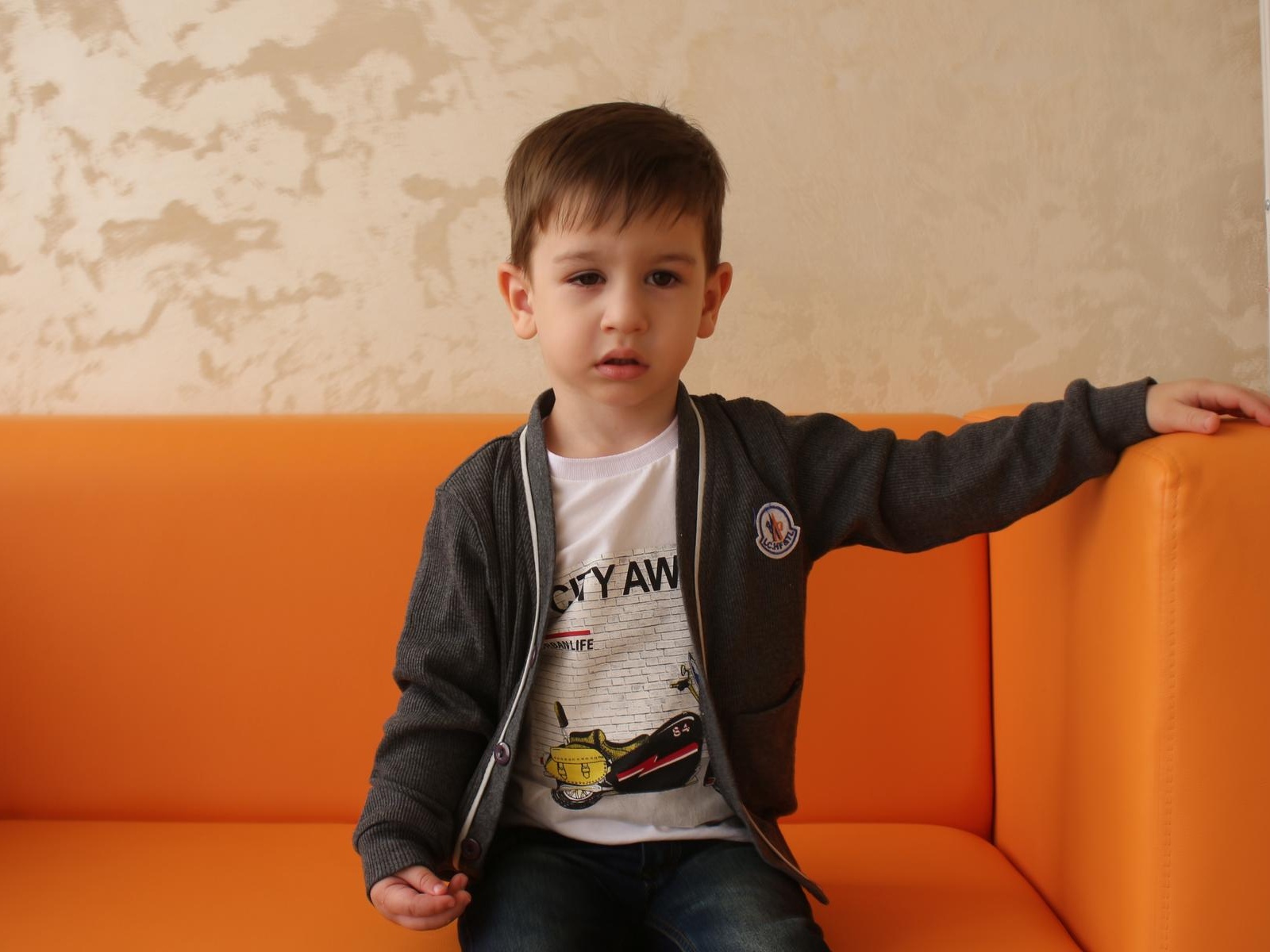 Muhammad's right arm is partially paralysed. He needs to undergo another rehabilitation programme