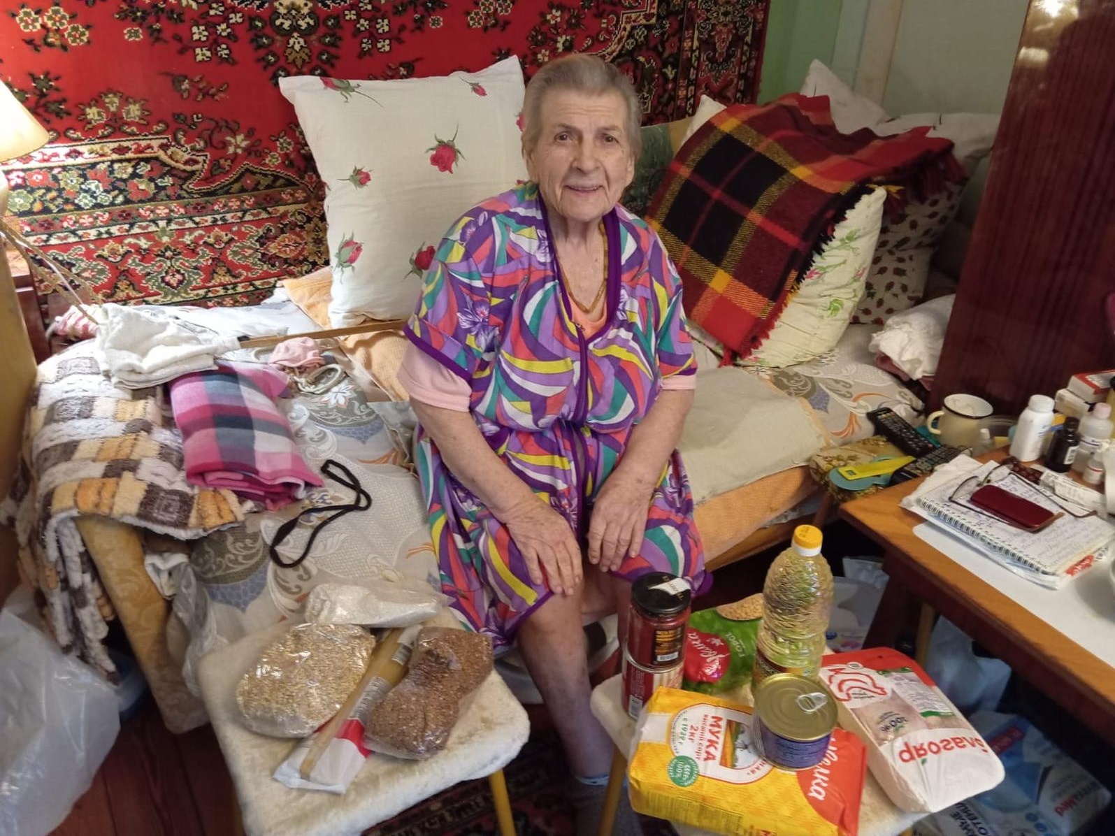 lonely elderly people need to be provided with food
