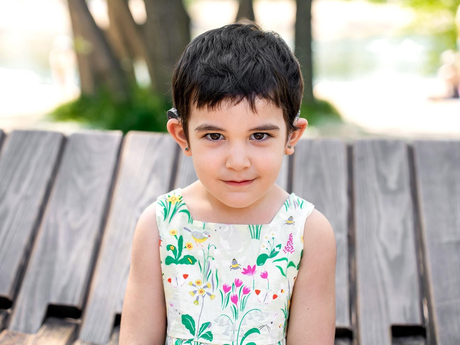 Yasmina needs speech rehabilitation after receiving hearing implants