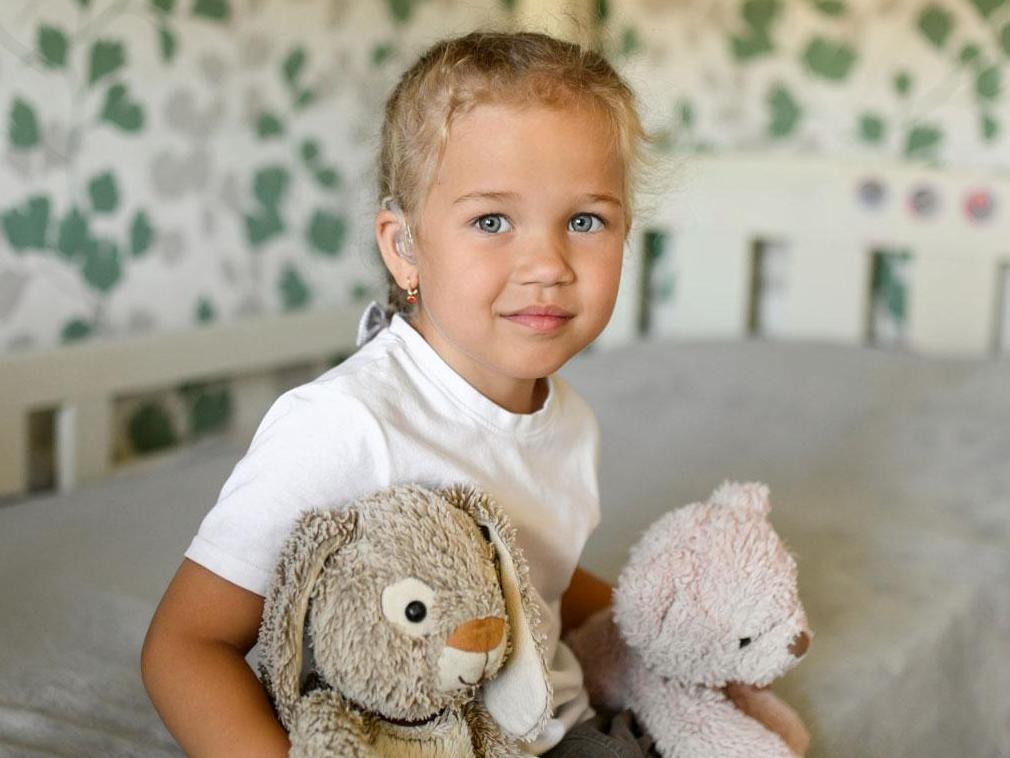 Ksyusha needs rehab to learn to speak after her hearing is restored