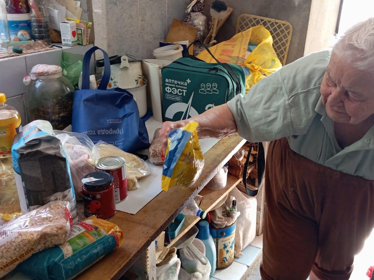 Поможем одиноким пенсионерам продуктовыми наборами