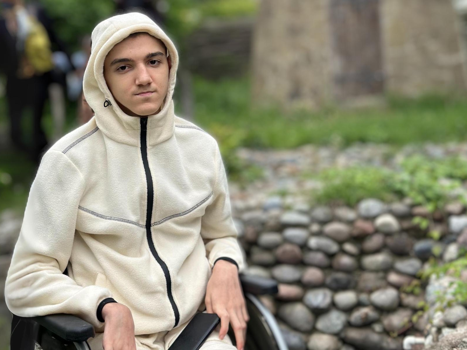 Abdula has cerebral palsy. He needs a medical walker to get back on his feet