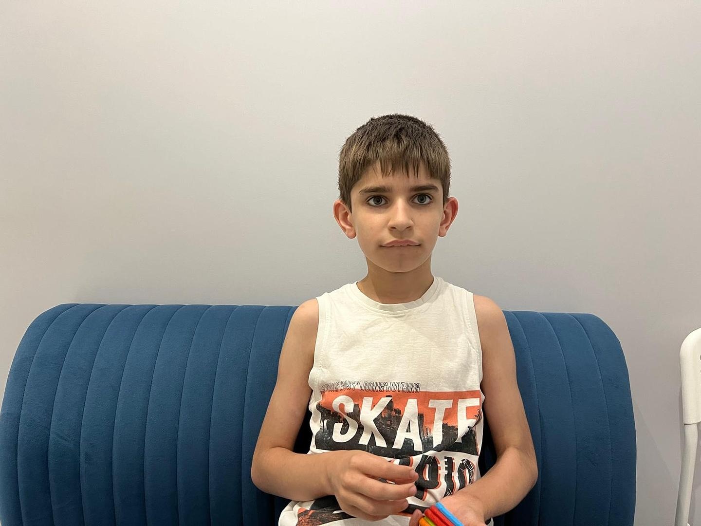 Magomed-Amin has autism. He needs to undergo a rehabilitation course to learn self-care skills and to be able to speak