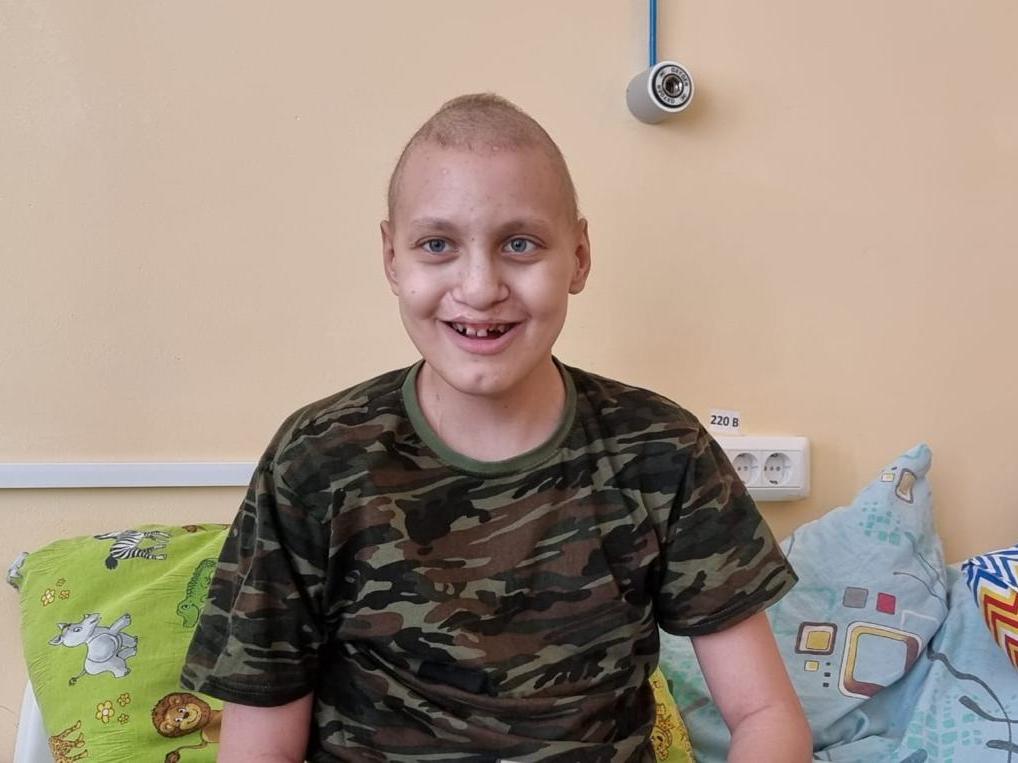 Serezha and 14 other children need the help of a speech therapist to learn how to speak again after surgery.