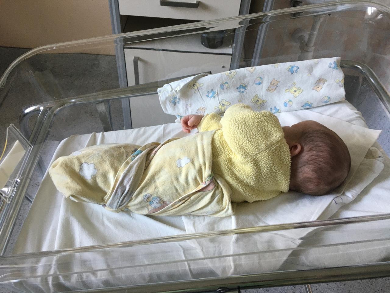 Shekhnazar found himself in the hospital without his parents. He and other orphaned babies need the care of nannies