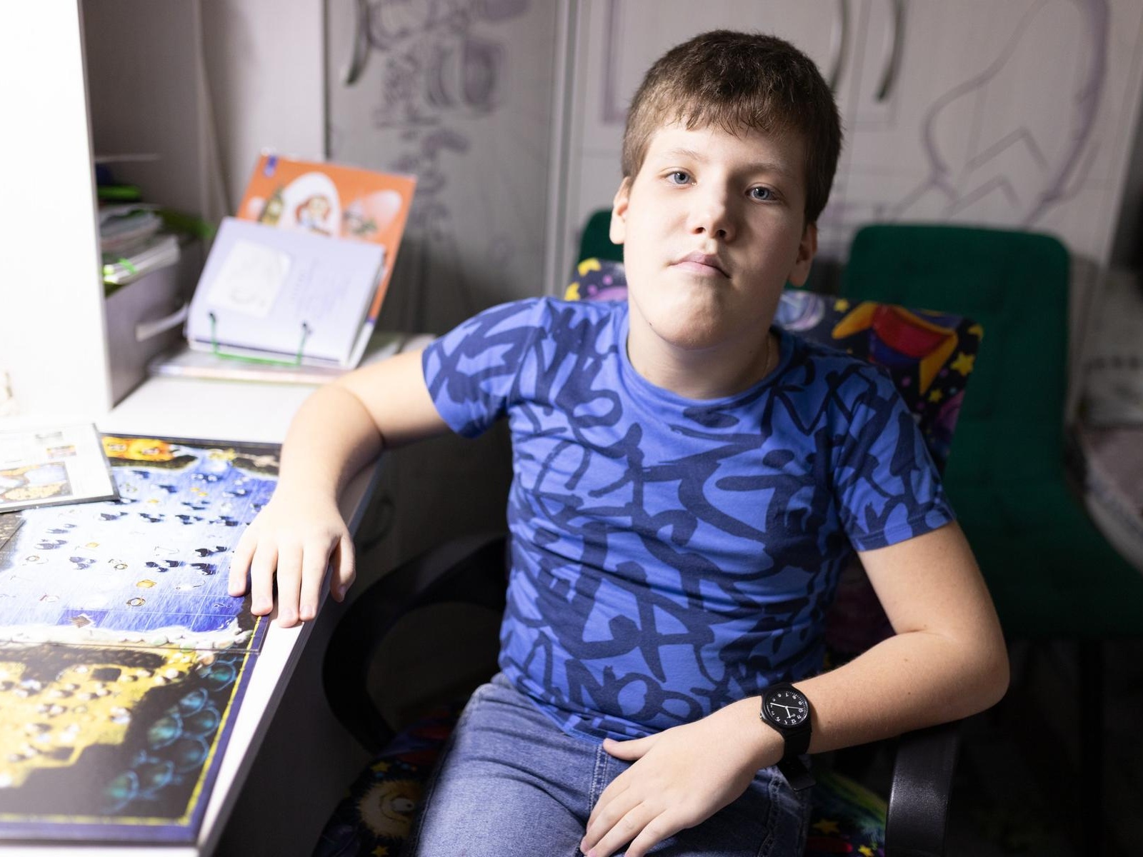 Vanya is wheelchair bound and needs an elevator to get out of the house!