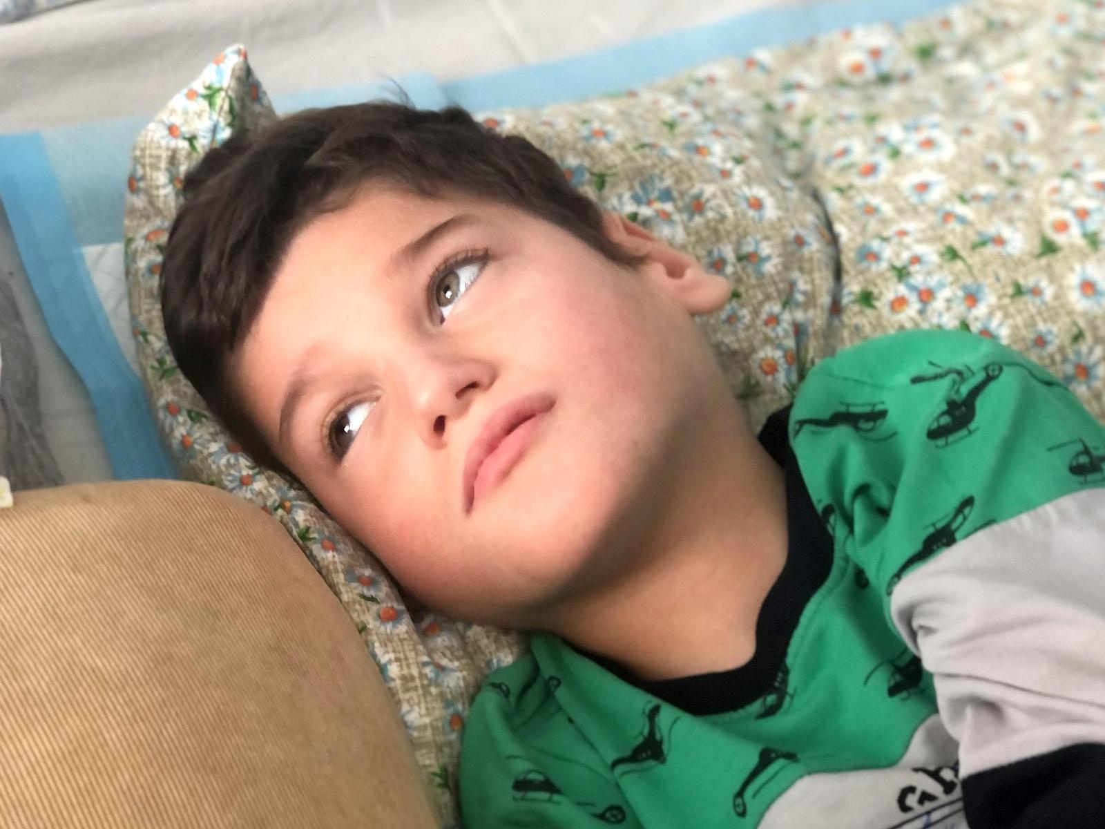 Ruslan lives in an orphanage for the disabled. He needs special nutrition to gain weight!