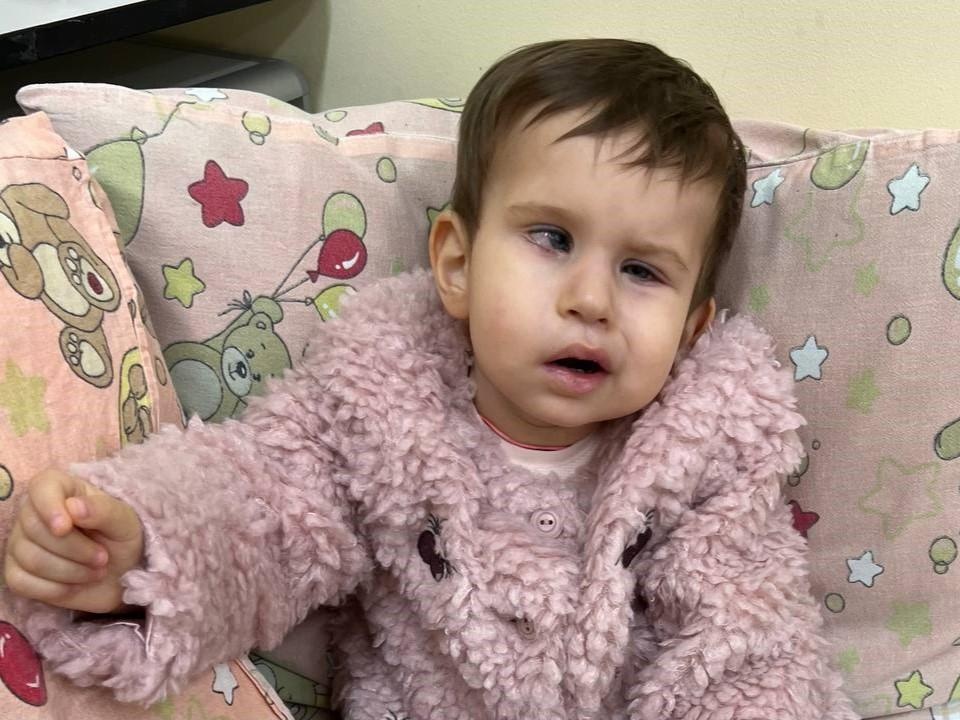 After treatment for a brain tumour, Arina needs to undergo rehabilitation to learn to walk again